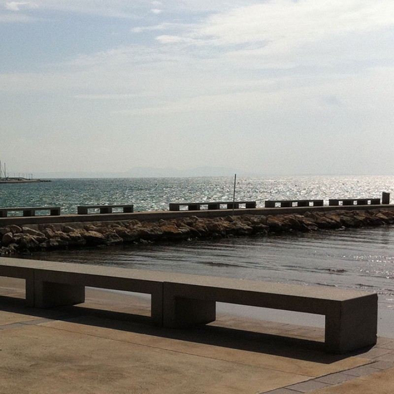 Banc urbà de formigó Amposta